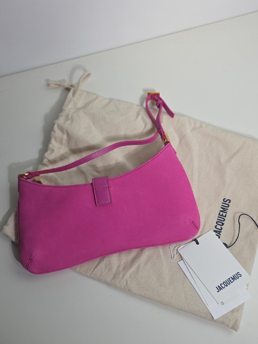 JACQUEMUSLE BISOU CADENAS BAG | DARK PINK - Picture 3 of 7